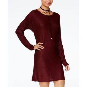 One Hart Juniors Marled Sweater Dress